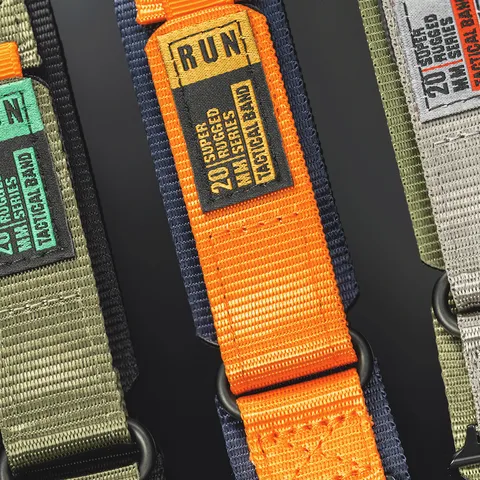 Tactisch Nylon Geweven Horlogeband Vervanging Compatibel Met Apple Watch Ultra SE Serie Sport Loop Polsband