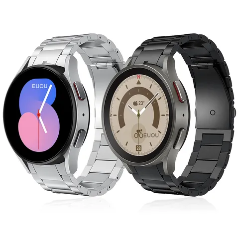 Cinturino per Orologio in Metallo di Titanio per Smartwatch Chiusura Pieghevole Cinturino di Ricambio Accessori per Orologi