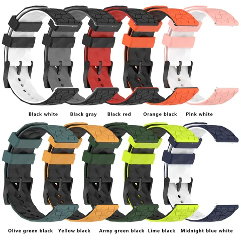 Universal Silicone Watch Band Soccer Texture Replacement Wristband For Samsung And Huawei Smartwatch Sports Strap