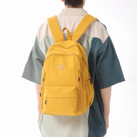 Women's Large Capacity Waterproof Nylon Backpack Casual School Bookbag Youth Stylish Travel Daypack For Daily Use