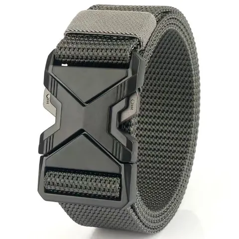 Men Tactical Belt Heavy Duty Nylon Work Belt With Quick Release Plastic Buckle Outdoor Casual Military Webbing Belt