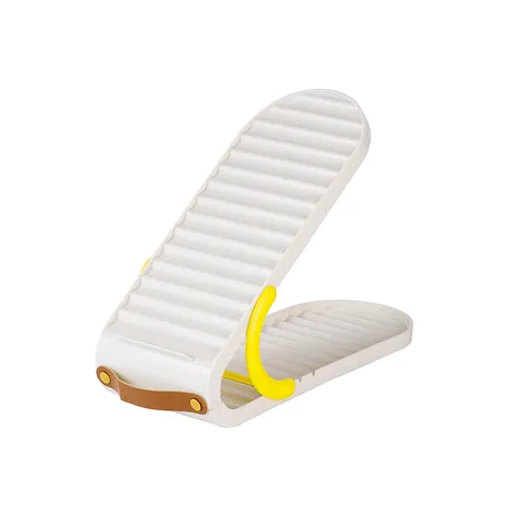 Zapatero de Doble Capa Ajustable de Plástico Soporte Organizador de Zapatos Ahorro de Espacio para Almacenamiento en Armario del Hogar