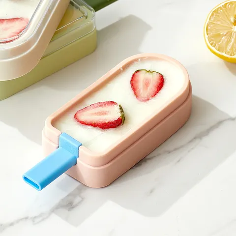 Lebensmittelechte Silikon Eis am Stiel Form Haushalt Eisbereiter DIY Eiscreme Form Einfache Entformung Küche Eiswürfelbehälter Werkzeug