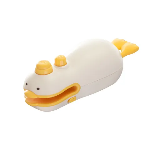 Portable Mini Bag Sealer Cute Little Yellow Duck Handheld Heat Seal Machine USB Rechargeable Plastic Food Snack Saver