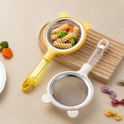 Cocina Leche de Soja Jugo Filtro Malla Ultra Fina Colador Con Mango de Plástico Colador de Acero Inoxidable Herramienta de Horno