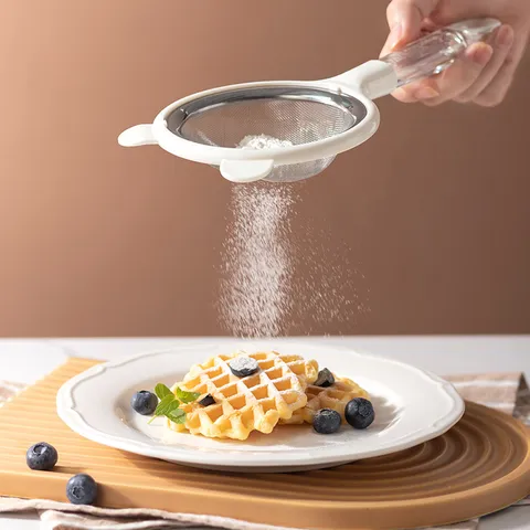 Cocina Leche de Soja Jugo Filtro Malla Ultra Fina Colador Con Mango de Plástico Colador de Acero Inoxidable Herramienta de Horno
