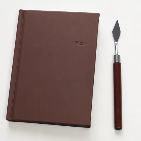A6 Cute Faux Leather Hardcover Notebook Journal Diary For Students Writing Office School Supplies