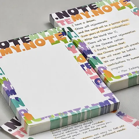Ins Style Graffiti Memo Pad Tearable Thick Paper Sticky Note Pad Cute Student Stationery Office Writing Pad