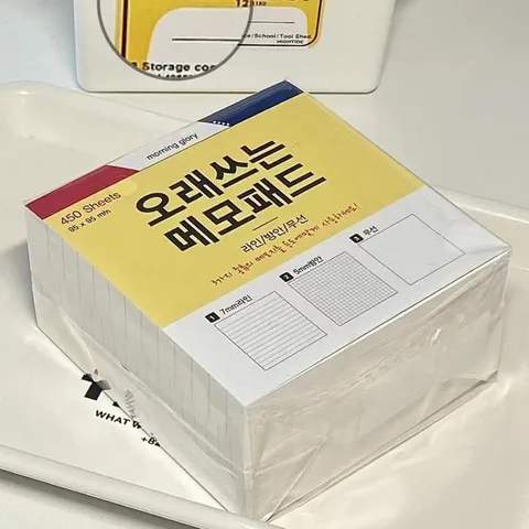 Creative Three in One Sticky Notes Thick Memo Pad Student Office Stationery Tearable Grid Lined Blank Note Paper