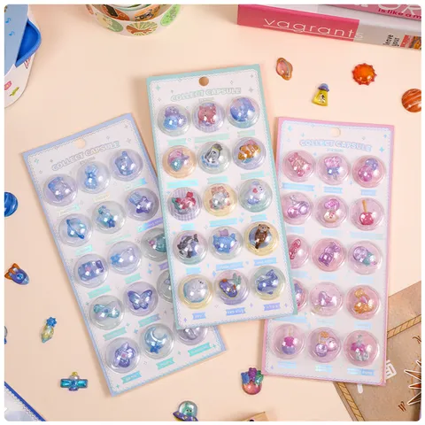 3D Relief Cartoon Decorative Stickers Cute Theme Scrapbook Journal Diary DIY Craft Decals For Kids Stationery