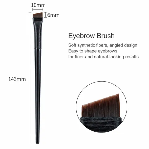 Synthetic Fiber Blade Eyeliner Brush Precision Angled Eyebrow Brush Single Makeup Brush Professional Beauty Tool