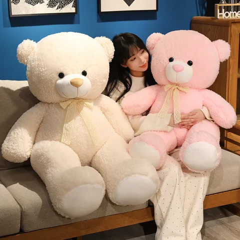 Giant Stuffed Teddy Bear Plush Toy Cute Big Doll Soft Hugging Pillow Birthday Gift for Girls Children