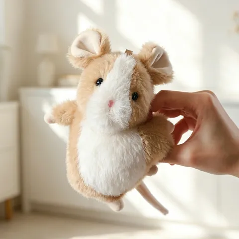 Carino Simulazione Topo Bambola di Peluche Ciondolo Morbido Guarigione Peluche Animale Giocattolo Borsa Sospesa Ornamento Regalo