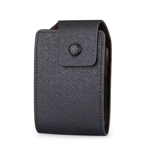 Tarjetero Mini Acordeón para Hombre de Cuero PU Grano de Palma Estuche de Tarjetas Delgado Organizador de Tarjetas de Crédito Bolsillo Monedero