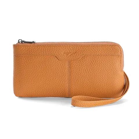 Ανδρικό Τσαντάκι Clutch από Γνήσιο Δέρμα Μαλακό Δέρμα Αγελάδας Μεγάλης Χωρητικότητας Φορητή Τσάντα Κινητού Casual Business