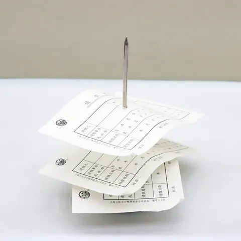 Stainless Steel Receipt Holder Bill Spike Desk Memo Note Spindle Kitchen Restaurant Order Paper Fork Office Organizer
