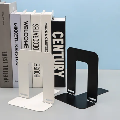 Minimalist Foldable Metal Bookends Desktop Book Support For Office School