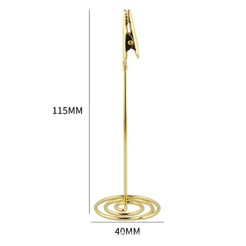 Minimalist Stainless Steel Memo Note Holder Wire Craft Desktop Message Card Clip Office Table Photo Display Stand