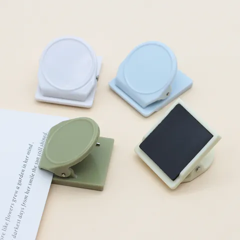 ABS Plastic Magnetic Clip Refrigerator Magnet Strong Magnetic Stationery Clip Colorful Square Magnetic Clip For Office Home