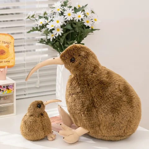 Cute Simulation Kiwi Bird Plush Toy Stuffed Animal Soft Doll Children Toy Animal Zoo Souvenir Home Decor Gift