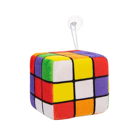 Juguete de Descompresión de Dado de Peluche Suave Cubo de Rubik Colgante Accesorios de Juego Multicolor Relleno de Espuma Alivio del Estrés