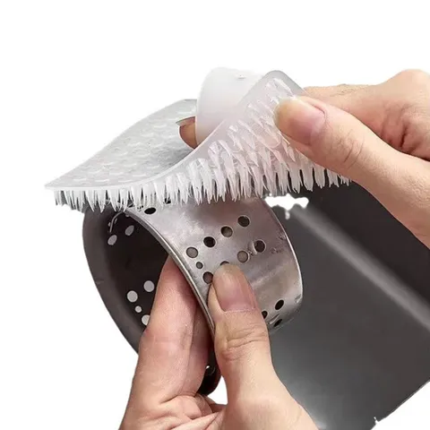 Cepillo Multifuncional Doméstico para Frutas y Verduras Cepillo de Limpieza de Verduras de Cocina Flexible Cepillo para Rendijas de Fregadero