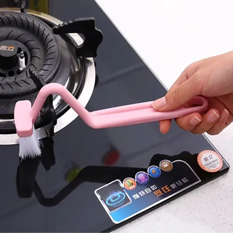 Japanese Style Curved S-Shaped Toilet Brush Household Long Handle Soft Bristle Plastic Cleaning Brush For Bathroom Toilet