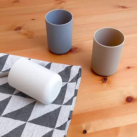 Minimalistisch Plastik Mundspülbecher Badezimmer Zahnbürstenhalter Einfarbig Gurgelbecher Heim Hotel Tägliche Waschbecher