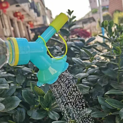 Ugello Irrigatore a Doppia Testa Girasole in Plastica Strumento di Irrigazione per Bottiglia di Bevanda Ugello Annaffiatura Pianta in Vaso