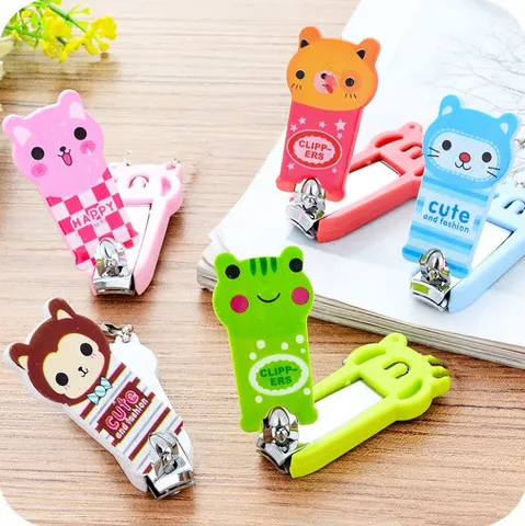 Cute Cartoon Animal Portable Stainless Steel Nail Clipper Creative Nail Care Tool Manicure Gift for Daily Use