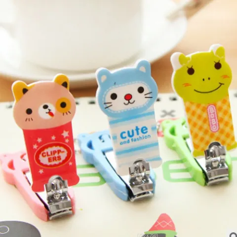 Cute Cartoon Animal Portable Stainless Steel Nail Clipper Creative Nail Care Tool Manicure Gift for Daily Use