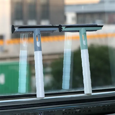 Multifunktionaler Doppelseitiger Glasreiniger Sprühfensterschaber Haushaltsreinigungswerkzeug Kunststoff Abzieher