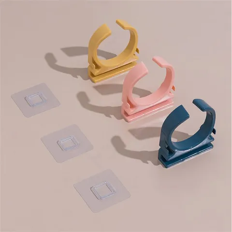 Support de Sèche-Cheveux de Salle de Bains Sans Poinçon Étagère Murale Rangement Organisateur de Sèche-Cheveux en Plastique Accessoires de Salle de Bains