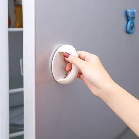 Zelfklevende Deurgreep Plastic Kastgrepen Garderobe La Duw Trek Assistentiegreep Huis Meubels Hardware Accessoires