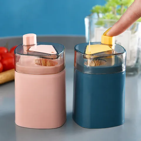Porte-cure-dents Automatique Pop-Up à Pression Créatif Conteniteur Distributeur Portable en Plastique pour Salon Table à Manger