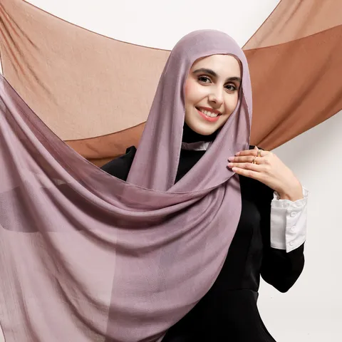 Minimalist Solid Color Modal Cotton Scarf Thin Breathable Rayon Shawl Lightweight Neck Scarf Headscarf For Women Daily
