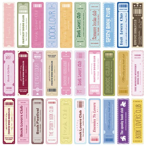 Book Lovers Vintage Bookmark Set Paper Reading Annotation Cards Aesthetic Literary Stationery Gift For Students