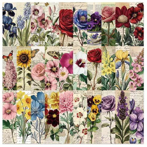 Vintage Floral Bookmarks Decorative Reading Page Markers Paper Book Marks For Students