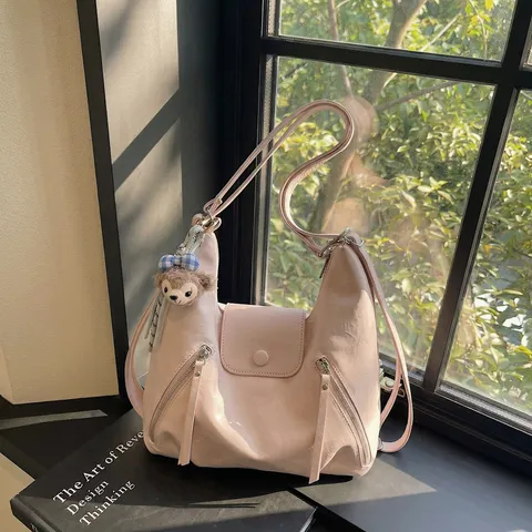 Zaino da Donna Multifunzionale in Pelle PU Grande Capacità Borsa a Spalla Urban Minimalista Tinta Unita Alla Moda Borsa Tote