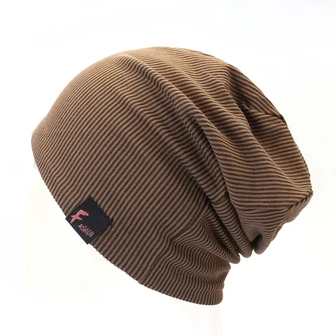 Men Casual Solid Color Slouchy Beanie Knit Hat Minimalist Ribbed Skull Cap Spring Summer Fashion Streetwear