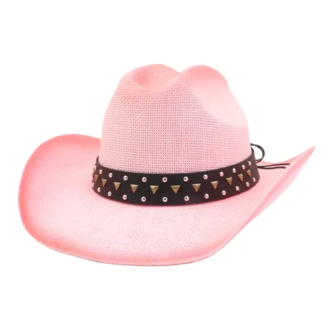 Hard Denim Straw Hat Wide Brim Fedora Summer Sun Protection Beach Hat Paper Straw Western Cowboy Hat For Men Women