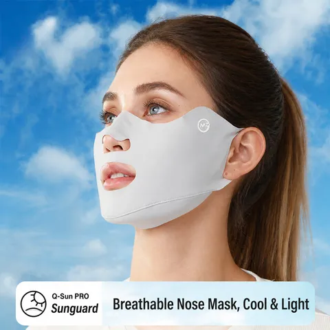 Mascarilla de protección solar unisex pasamontañas de seda de hielo transpirable para correr al aire libre golf protección UV mascarilla deportiva