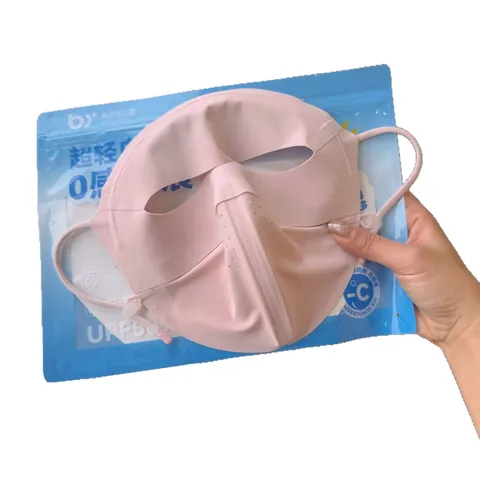 Frühling Sommer Eis Seide Vollgesicht Sonnenschutz Maske UV Schutz Atmungsaktiv Facekini Für Outdoor Frauen