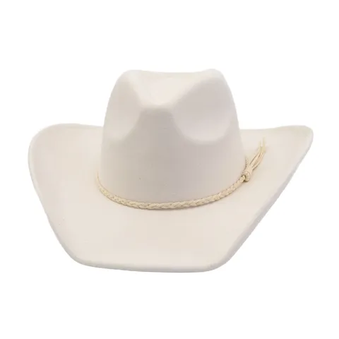 Faux Suede Fedora Hat Wide Brim Cowboy Hat With Tassel Boho Jazz Hat Unisex Western Hat Stylish Fashion Cap
