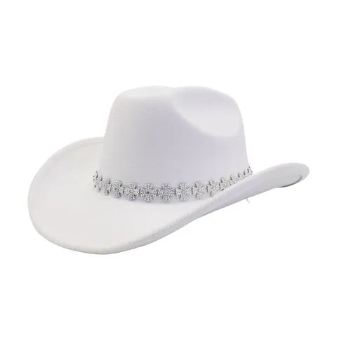 Unisex Western Cowboy Hut Wolle Filz Jazz Hut Vintage Retro Stil Outdoor Sonnenschutz Hut Erwachsener Mode Kopfbedeckung