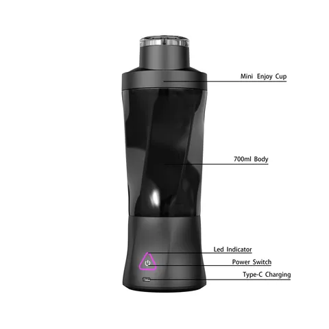Tragbarer Elektrischer Entsafter Becher USB Wiederaufladbarer Multifunktionaler Mixer Smoothie Maker 700ml Küchen Fruchtsaft Flasche