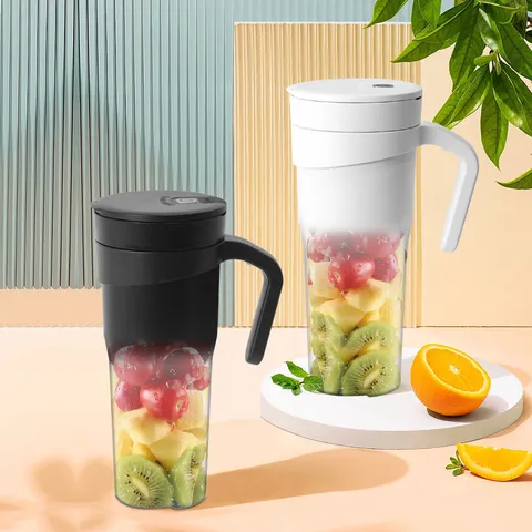 Tazza Spremiagrumi Elettrica Portatile Ricaricabile in Acciaio Inossidabile e Plastica per Cucina Esterno Viaggio