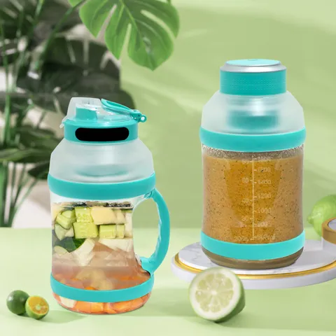 Tragbarer Elektrischer Entsafter Becher Große Kapazität Smoothie Maker Kabelloser Mixer Küche Saftflasche USB Aufladung