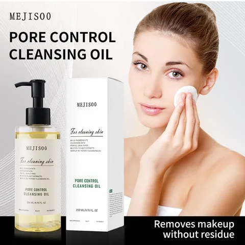 Olio Struccante Controllo Pori Pulizia Viso Delicato Struccante Profonda Pulizia Rinfrescante Cura Della Pelle Liquido