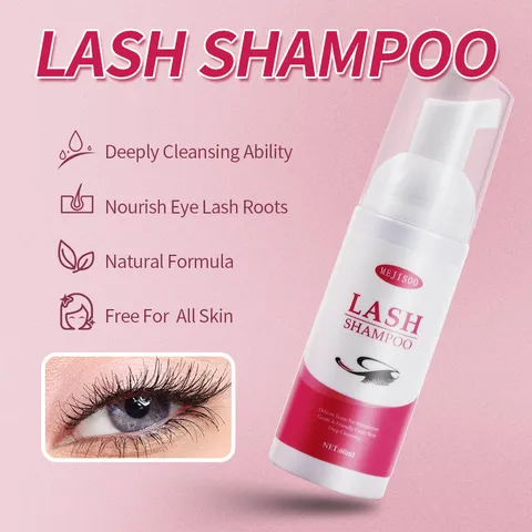 Mousse Nettoyante pour Cils Nettoyant pour Cils en Mousse Et Démaquillant pour les Yeux Formule Douce pour Soin des Extensions de Cils